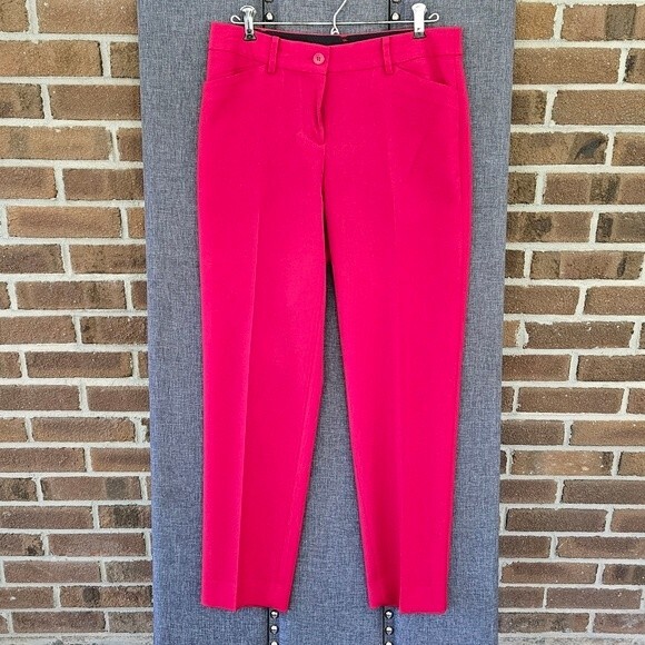 Talbots Pants - Talbots Hampshire Ankle Pants Red Chino Casual Stretch Womens Size 4